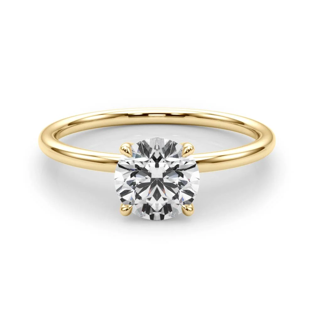 Solitaire Round Engagement Ring - Image 8