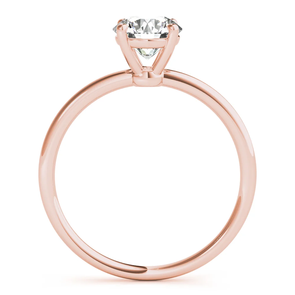 Solitaire Round Engagement Ring - Image 12
