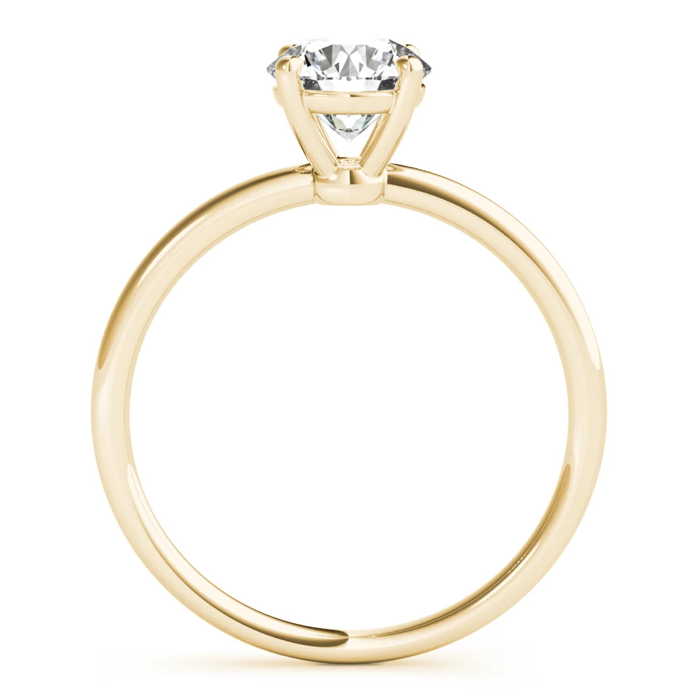 Solitaire Round Engagement Ring - Image 7