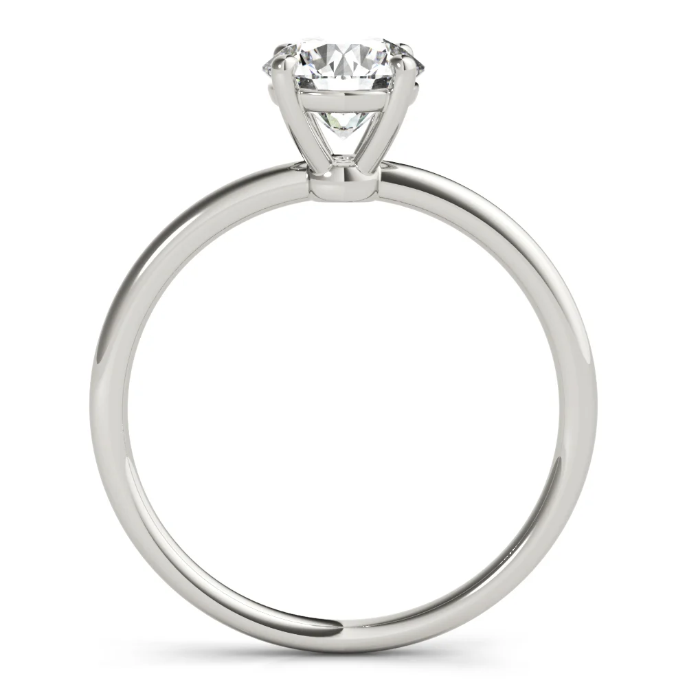 Solitaire Round Engagement Ring - Image 2
