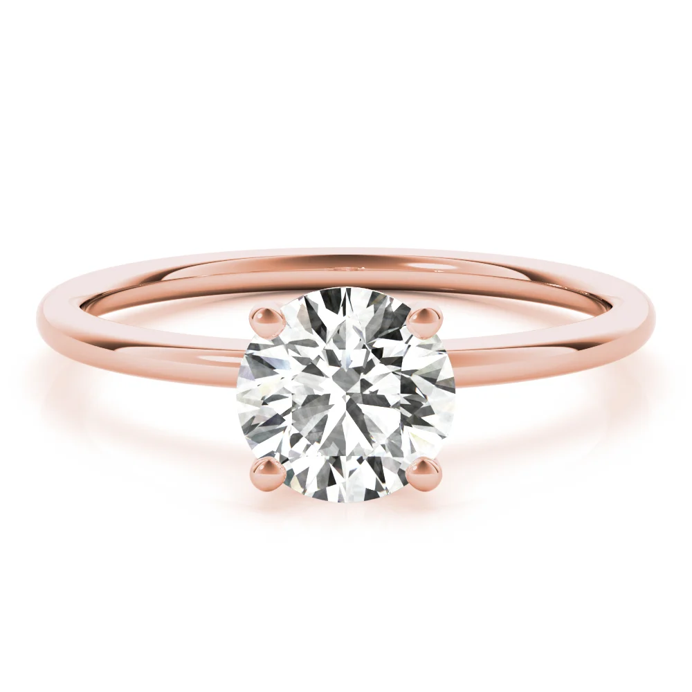 Solitaire Round Engagement Ring - Image 15