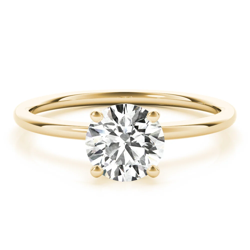 Solitaire Round Engagement Ring - Image 10