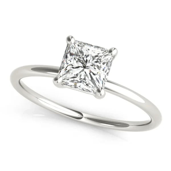 Solitaire Princess Cut Engagement Ring