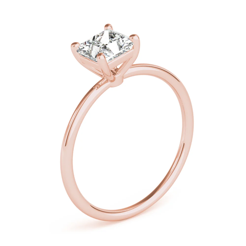 Solitaire Princess Cut Engagement Ring - Image 14