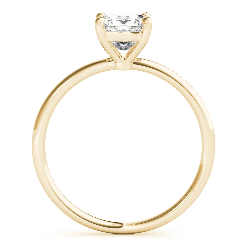 Solitaire Princess Cut Engagement Ring - Image 7