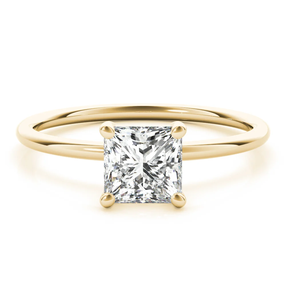 Solitaire Princess Cut Engagement Ring - Image 10
