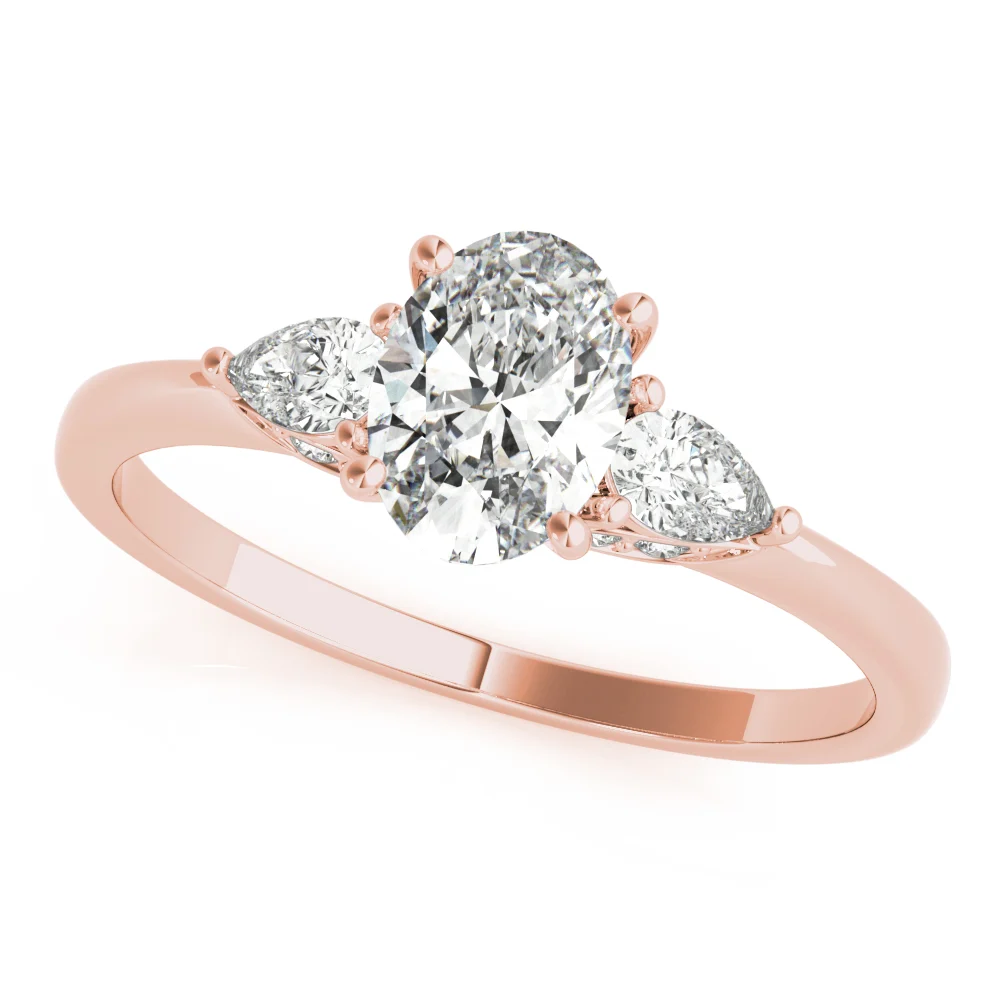 Oval & Pear Shape Engagement Ring - Image 11