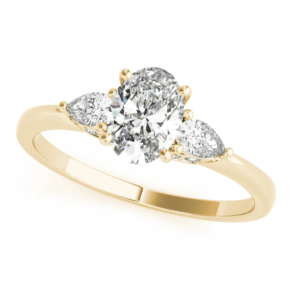 Oval & Pear Shape Engagement Ring - Image 6