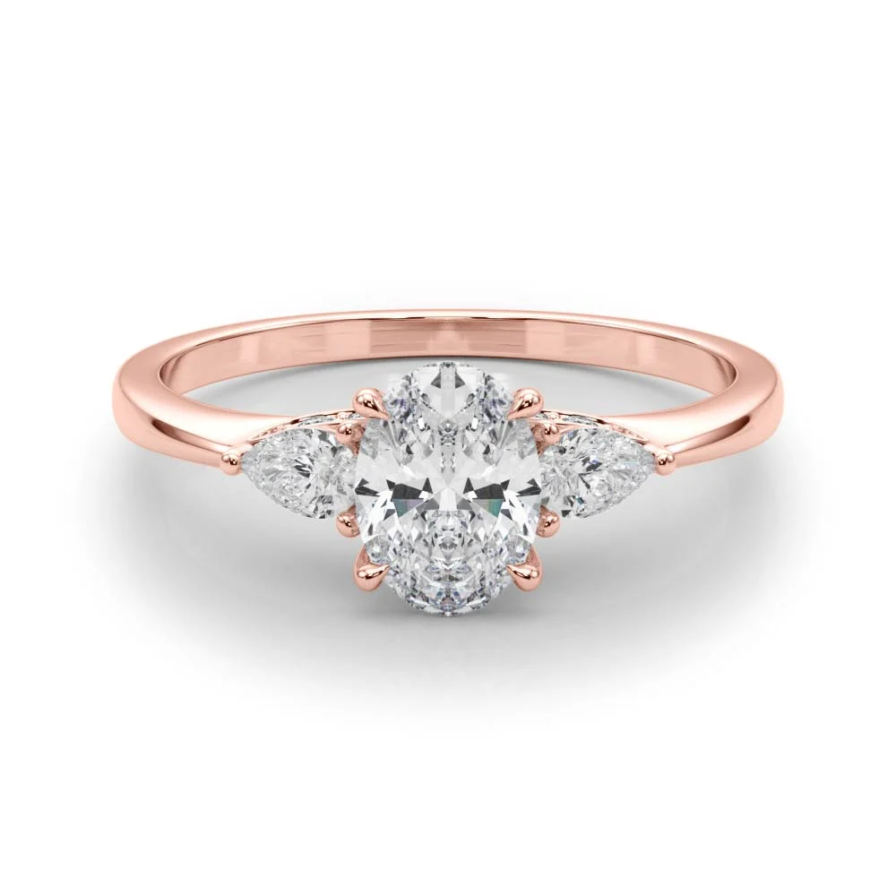 Oval & Pear Shape Engagement Ring - Image 13