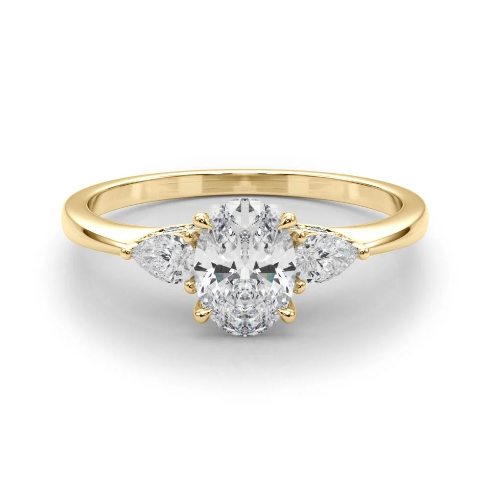 Oval & Pear Shape Engagement Ring - Image 8