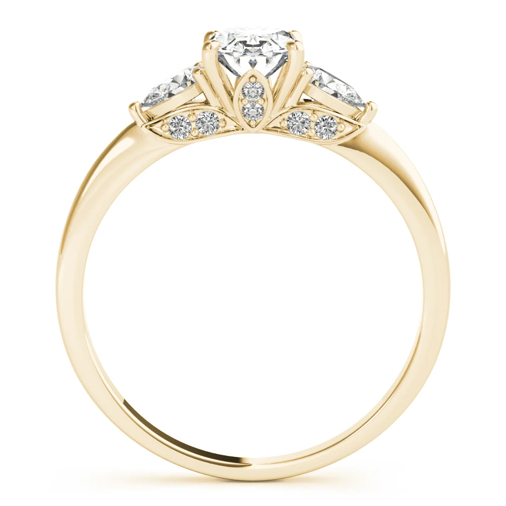 Oval & Pear Shape Engagement Ring - Image 7