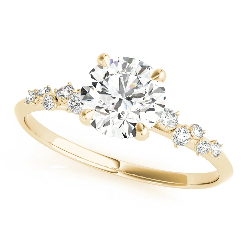 Scattered Diamond Engagement Ring - Image 9