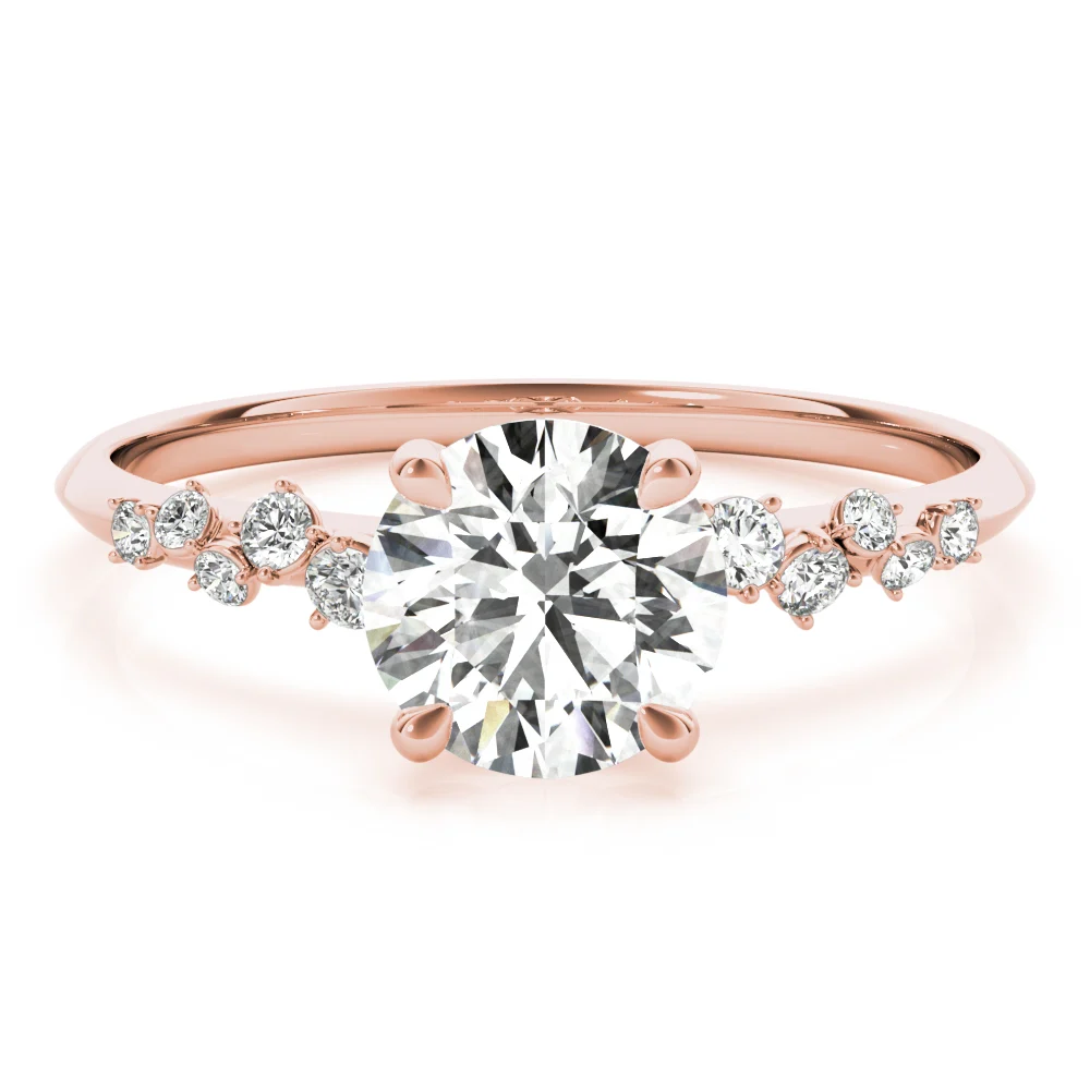 Scattered Diamond Engagement Ring - Image 7