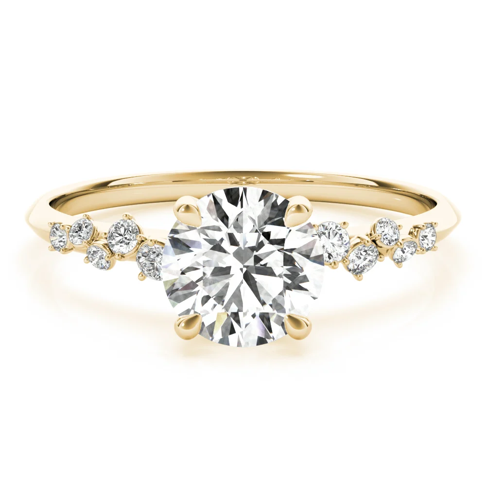 Scattered Diamond Engagement Ring - Image 5