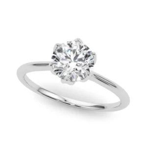 Tulip Solitaire Engagement Ring