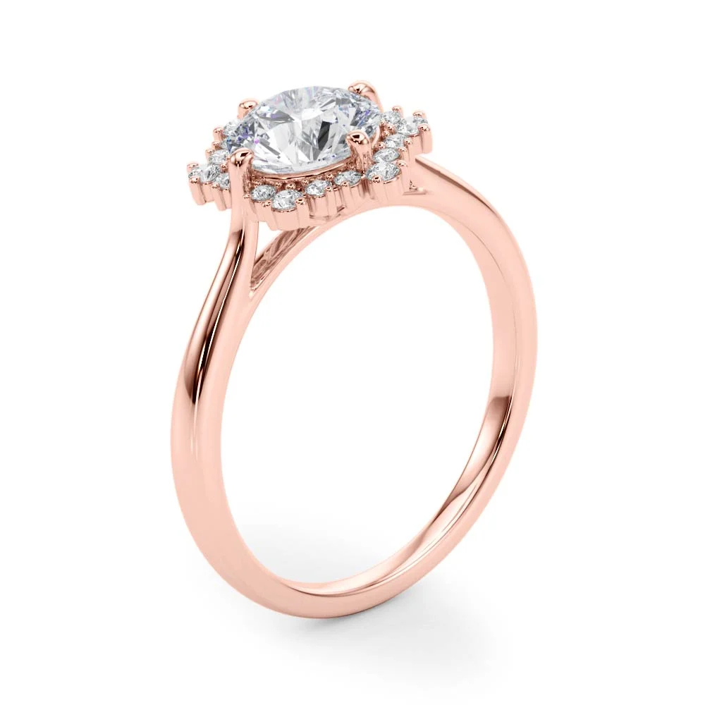 Solitaire Halo Engagement Ring - Image 12