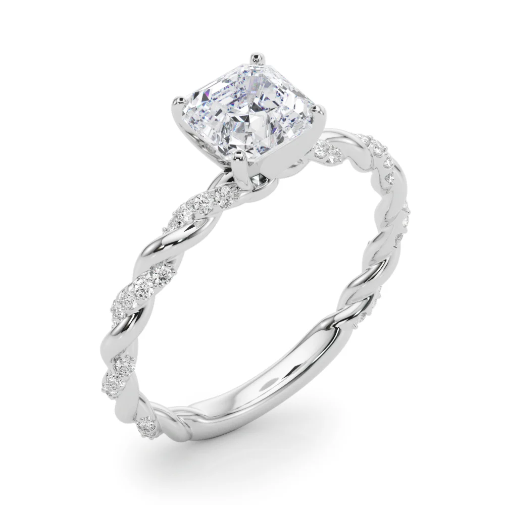 Twisted Rope Style Engagement Ring - Image 31