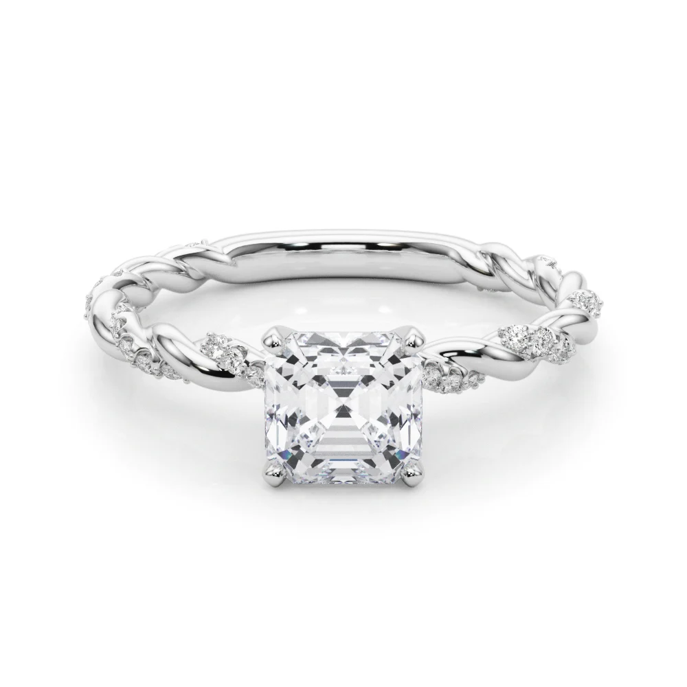 Twisted Rope Style Engagement Ring - Image 21