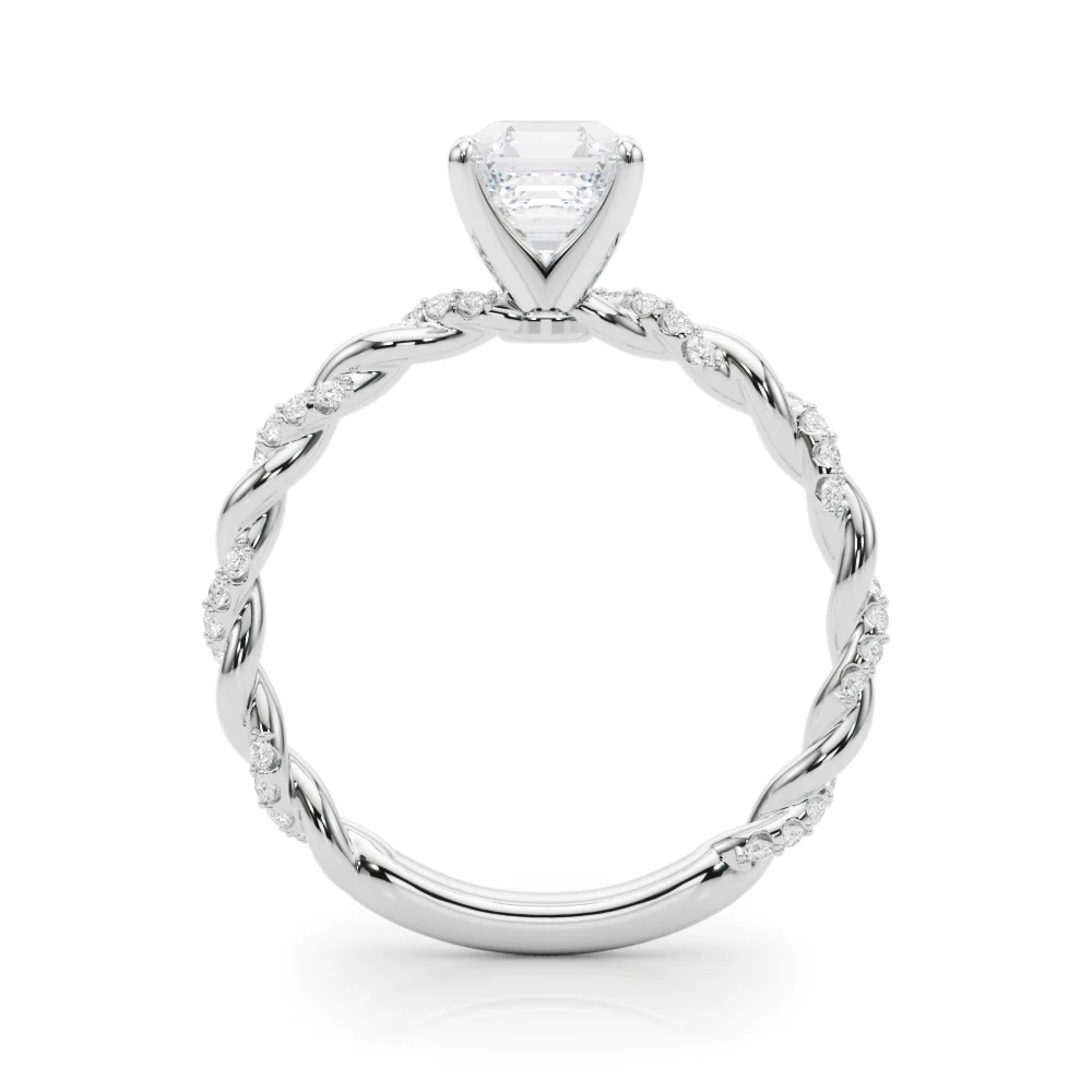 Twisted Rope Style Engagement Ring - Image 11