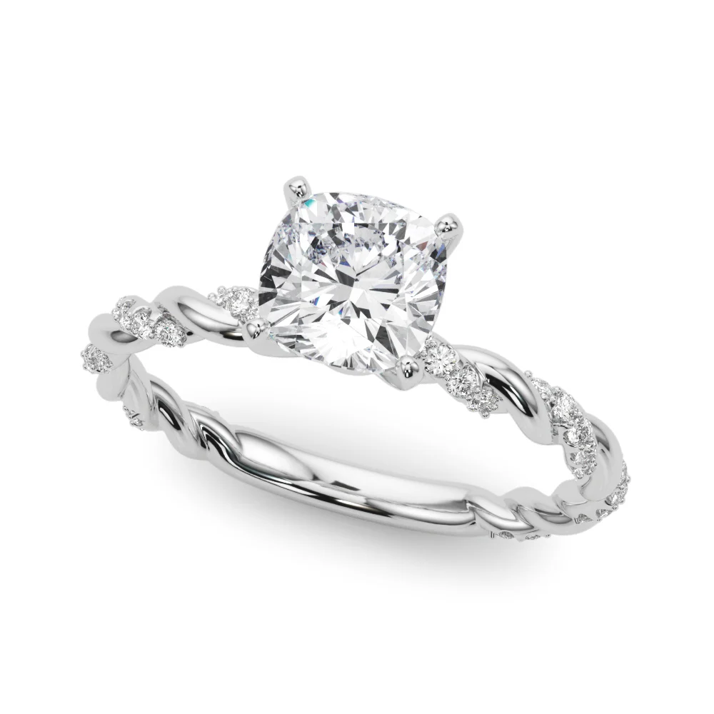 Twisted Rope Style Engagement Ring - Image 2