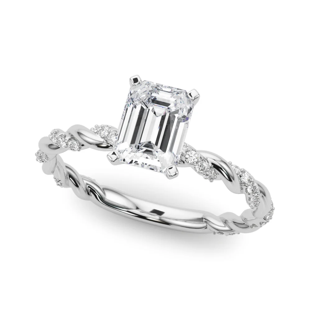 Twisted Rope Style Engagement Ring - Image 3
