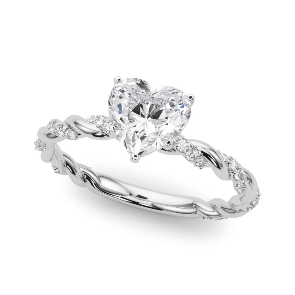 Twisted Rope Style Engagement Ring - Image 4
