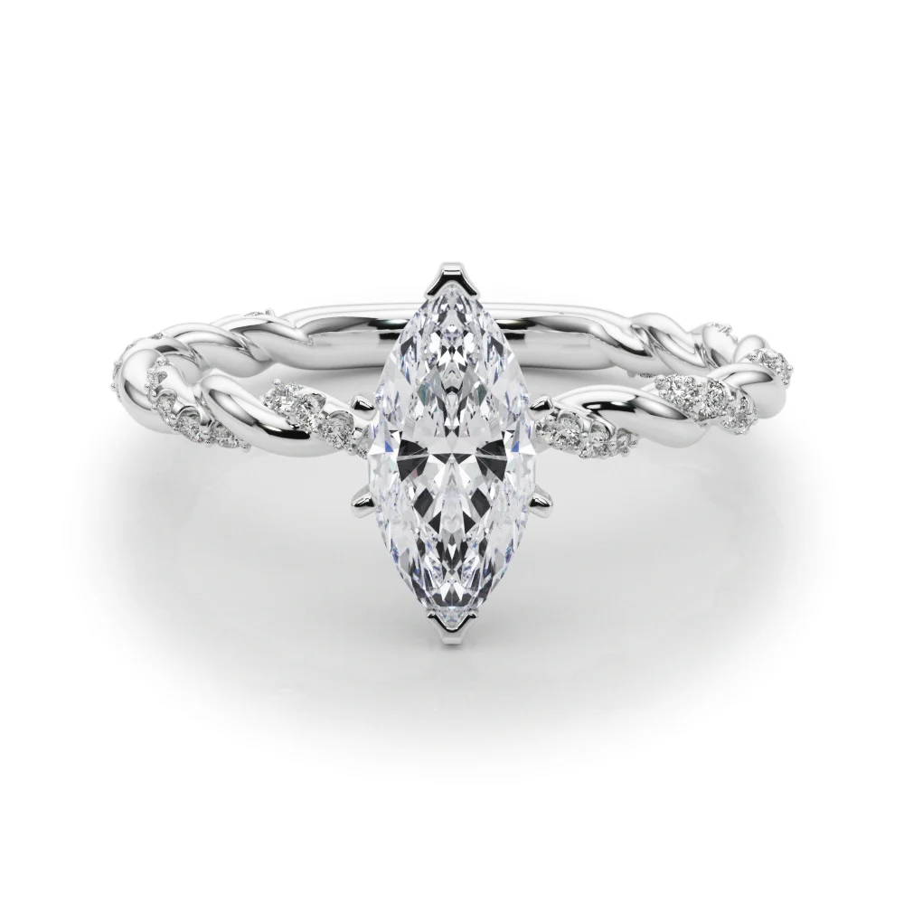 Twisted Rope Style Engagement Ring - Image 25