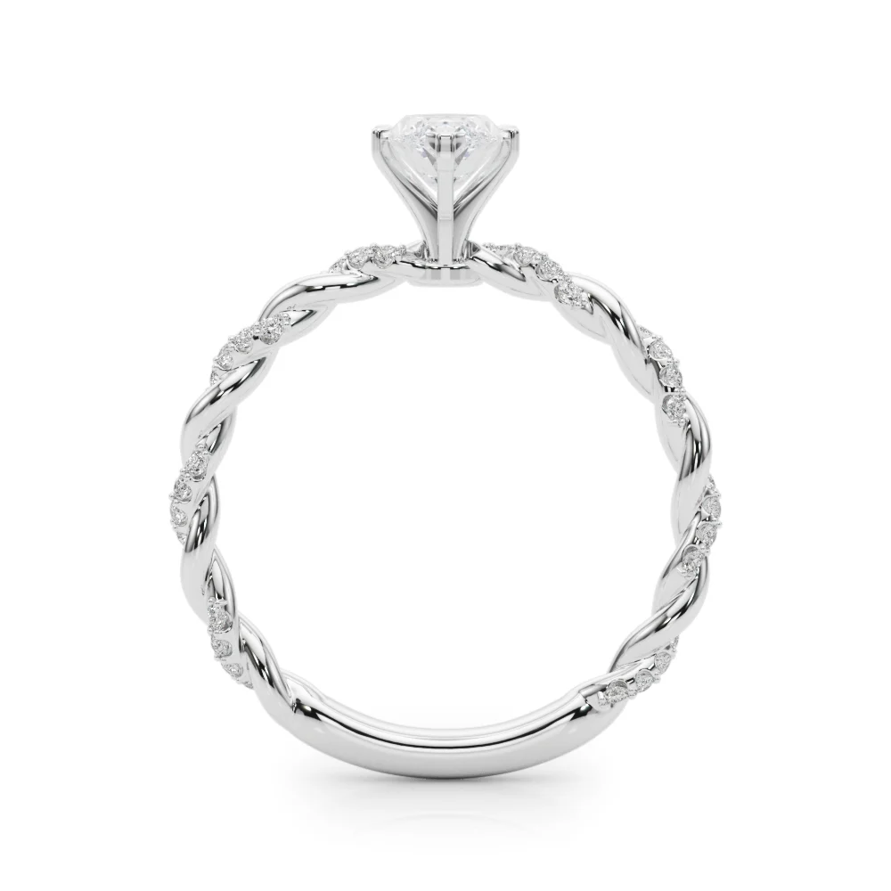 Twisted Rope Style Engagement Ring - Image 15