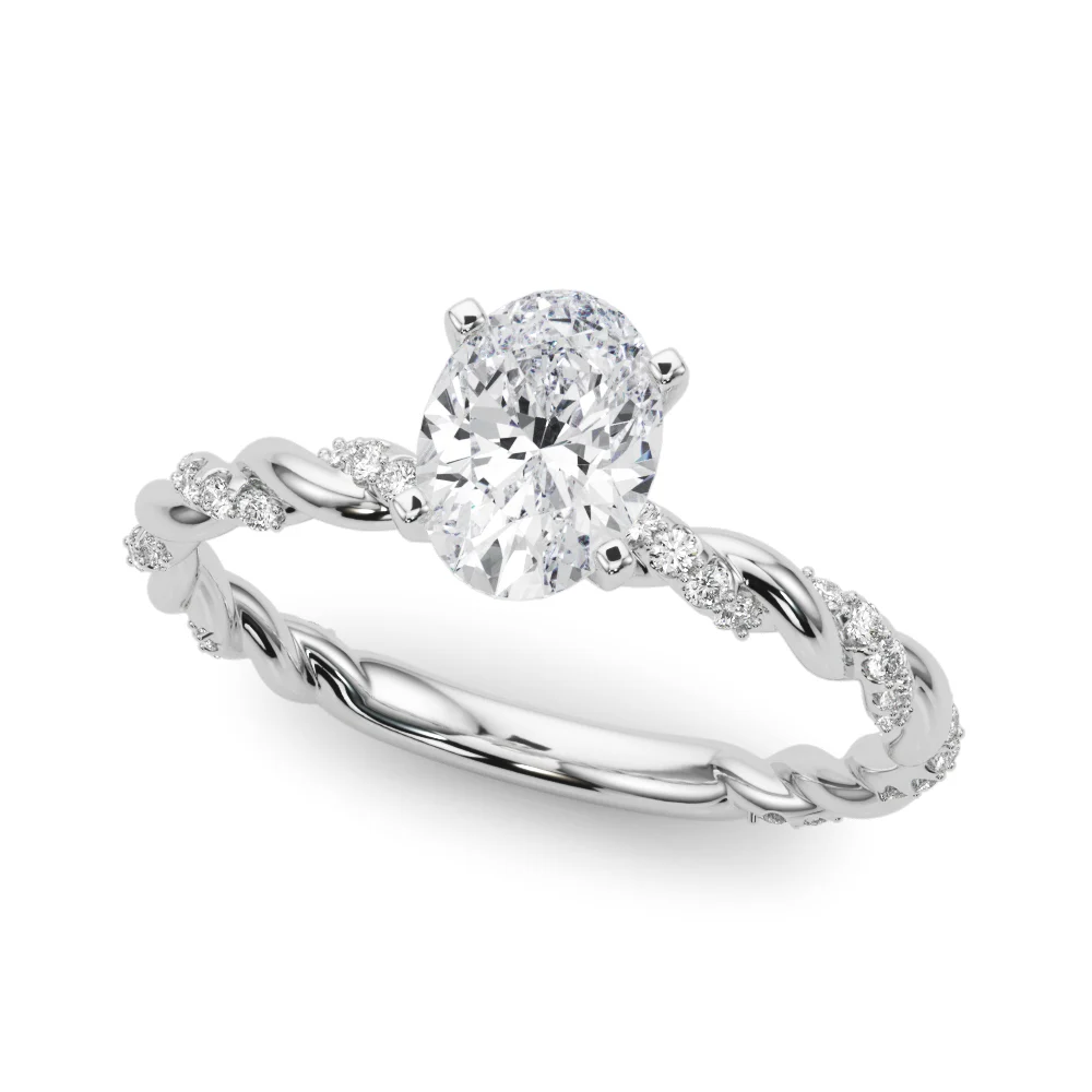 Twisted Rope Style Engagement Ring - Image 6