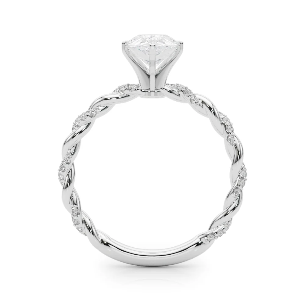 Twisted Rope Style Engagement Ring - Image 17