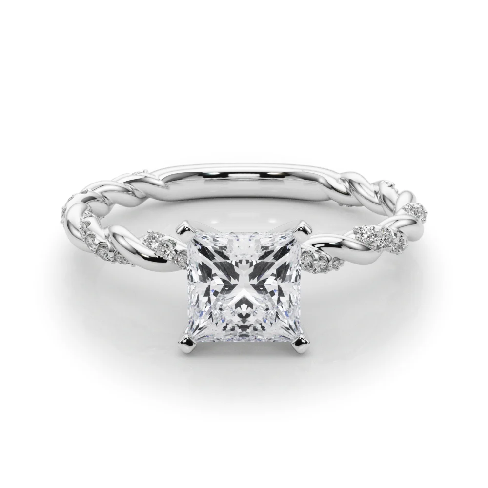 Twisted Rope Style Engagement Ring - Image 30