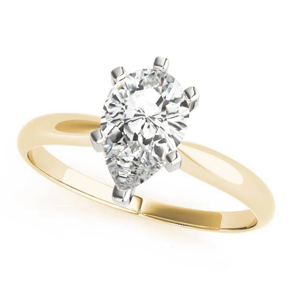 Solitaire Pear Shape Engagement Ring - Image 4