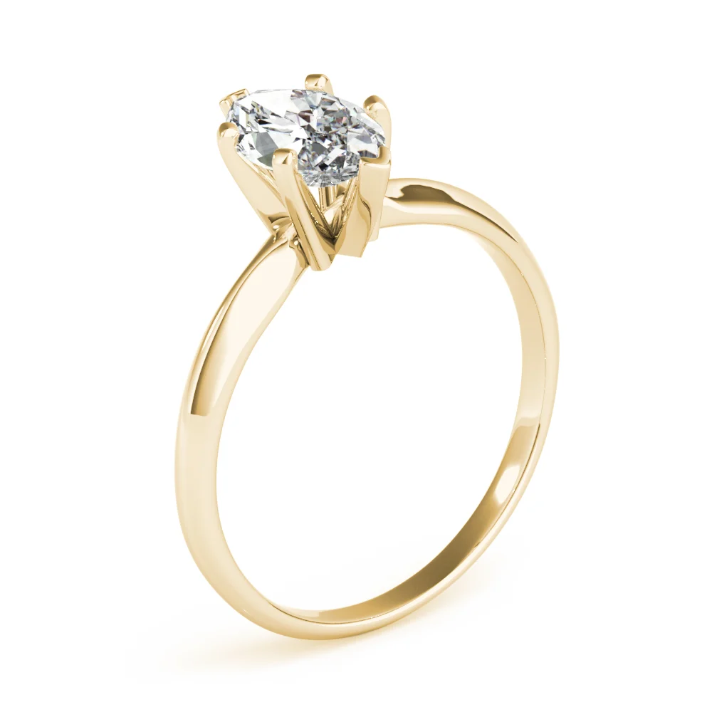 Solitaire Pear Shape Engagement Ring - Image 9