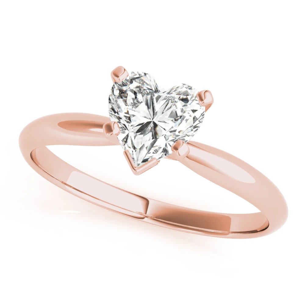 Solitaire Heart Shape Engagement Ring - Image 9