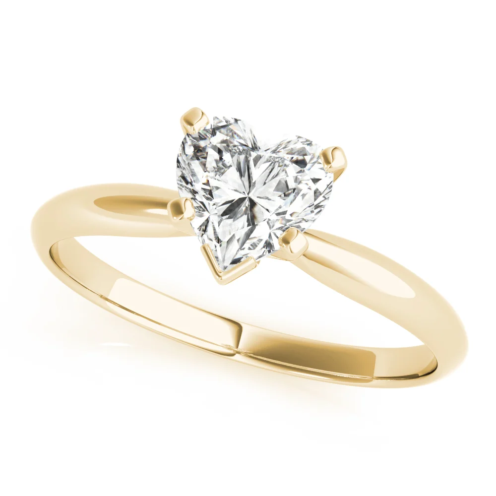 Solitaire Heart Shape Engagement Ring - Image 5