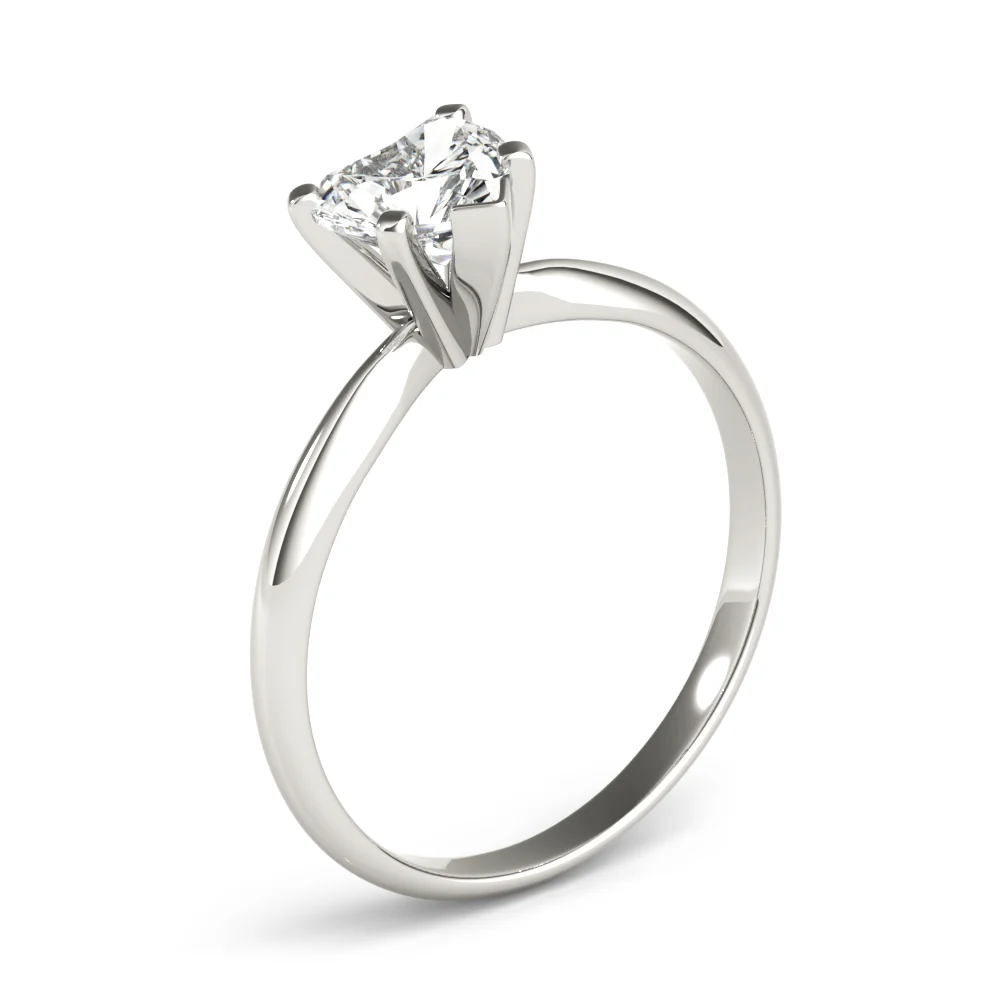 Solitaire Heart Shape Engagement Ring - Image 4