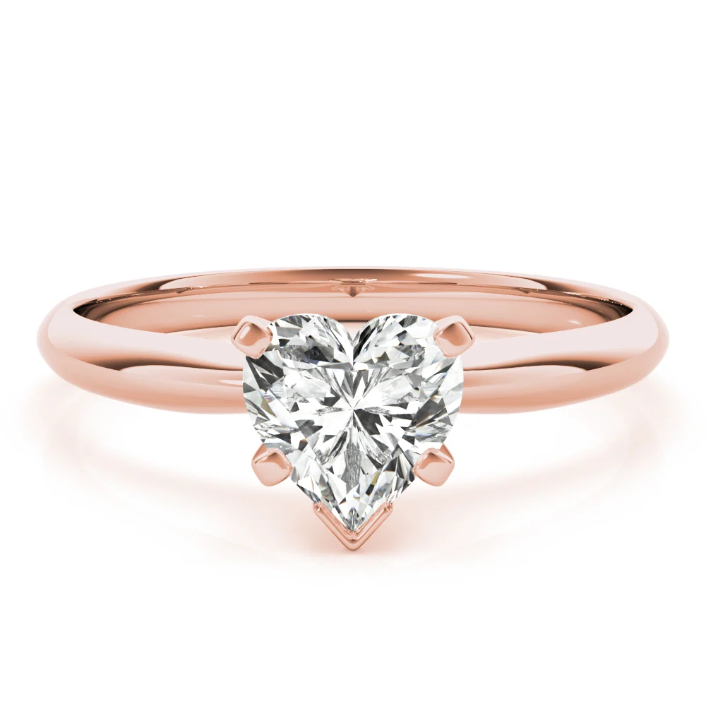 Solitaire Heart Shape Engagement Ring - Image 11