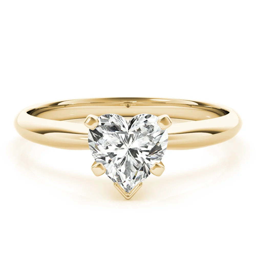 Solitaire Heart Shape Engagement Ring - Image 7