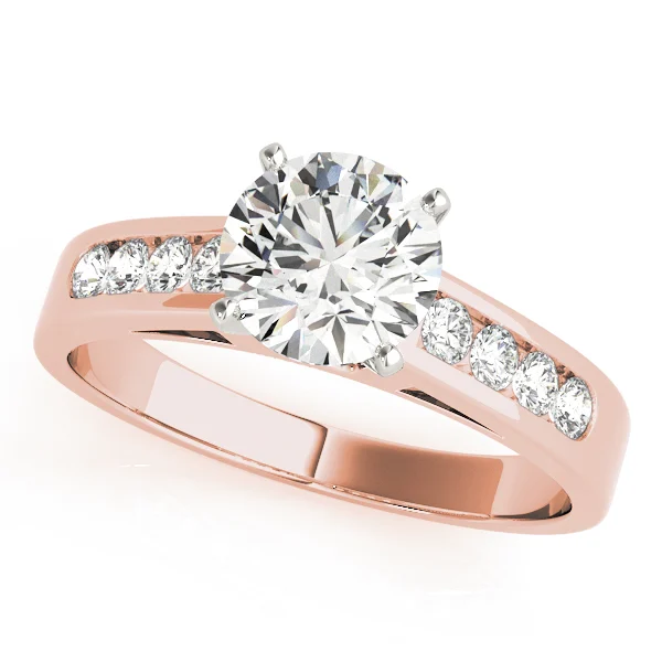 Single Row Channel Set Engagement Ring - Image 7
