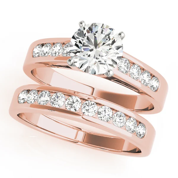 Single Row Channel Set Engagement Ring - Image 9
