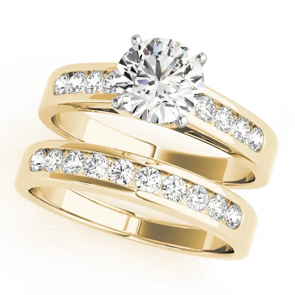 Single Row Channel Set Engagement Ring - Image 6