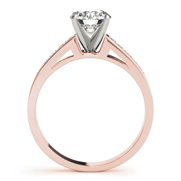 Single Row Channel Set Engagement Ring - Image 8
