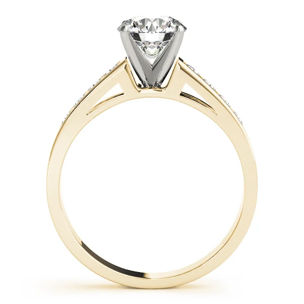 Single Row Channel Set Engagement Ring - Image 5