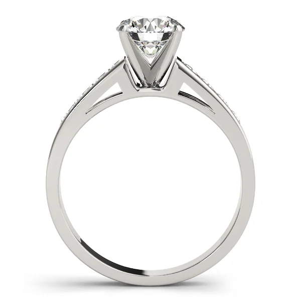 Single Row Channel Set Engagement Ring - Image 2
