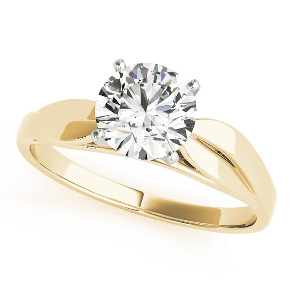 Solitaire Split Shank Engagement Ring - Image 4