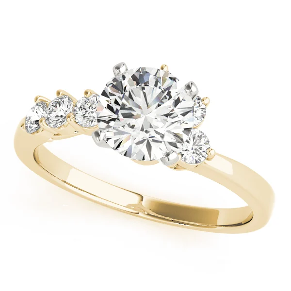 Bypass Peg Head Engagement Ring - Image 4