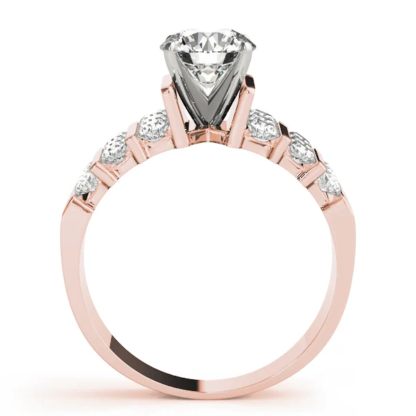 Multirow Channel Set Peg Head Engagement Ring - Image 8