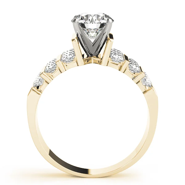 Multirow Channel Set Peg Head Engagement Ring - Image 5
