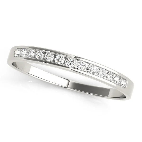 Channel Set Wedding Band