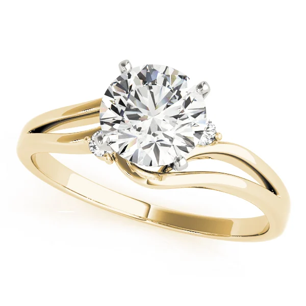 Solitaire Split Shank Engagement Ring - Image 4